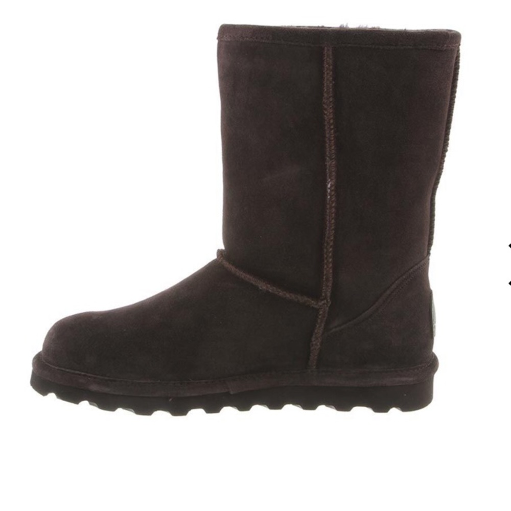 🐻 BEARPAW Chocolate Elle Short Boots sz 10 NIB!!